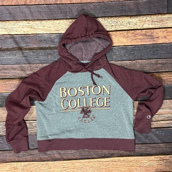 Boston College Eagles Hoodie Pullover Jumper Collegiate Sweatshirt Womens - Picture 1 of 6